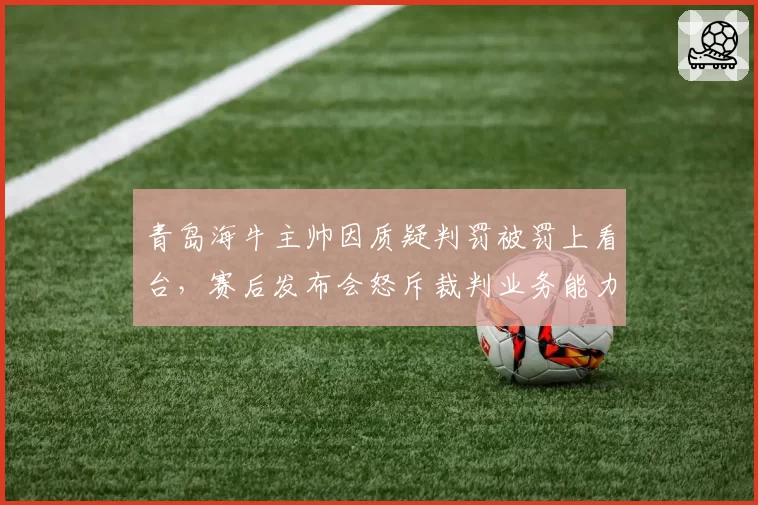 青岛海牛主帅因质疑判罚被罚上看台，赛后发布会怒斥裁判业务能力